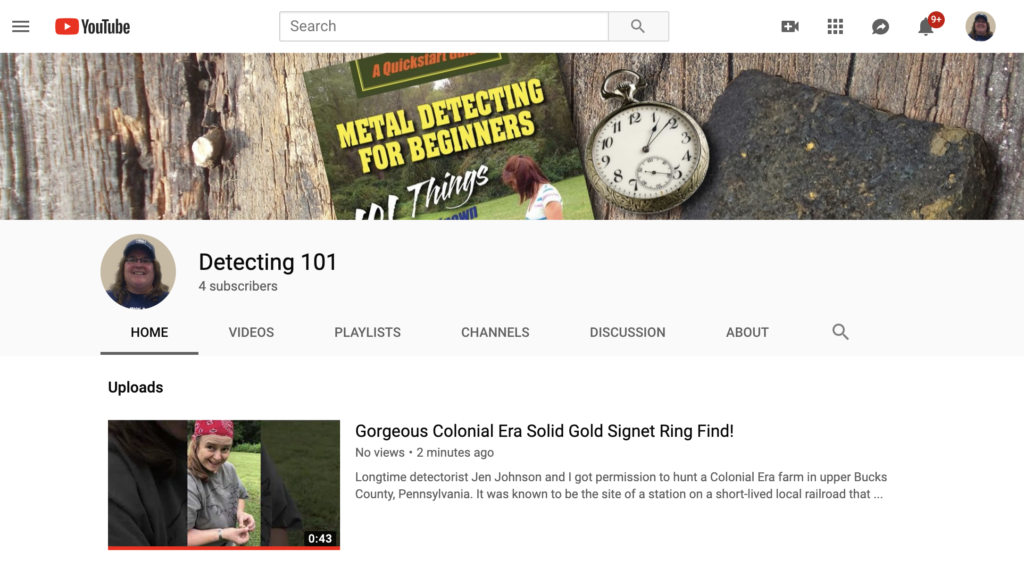 Detecting 101 YouTube channel